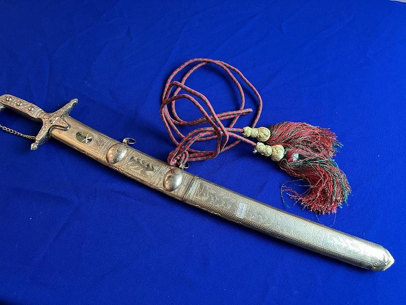 MIDDLE EAST GOLD PLATED WEDDING SWORD