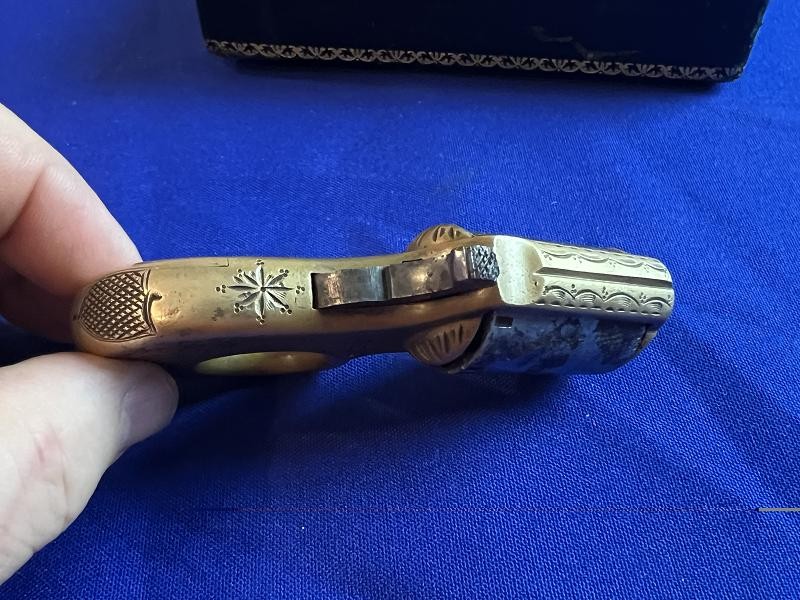 Rare Cased James Reid Knuckle Duster Revolver