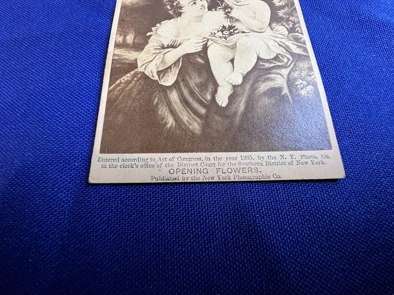 OPENING FLOWERS ACT OF CONGRESS 1865 CDV IMAGE