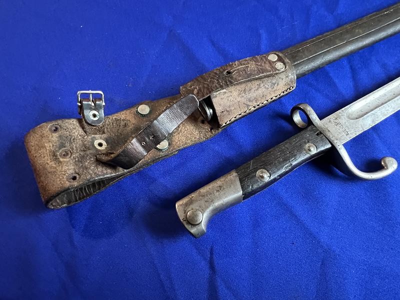 Suhl Bayonet Scabbard and Frog for Brazilian 1908 Mauser