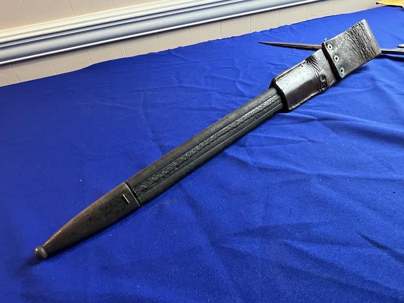 Suhl Bayonet Scabbard and Frog for Brazilian 1908 Mauser
