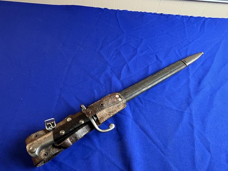 Suhl Bayonet Scabbard and Frog for Brazilian 1908 Mauser
