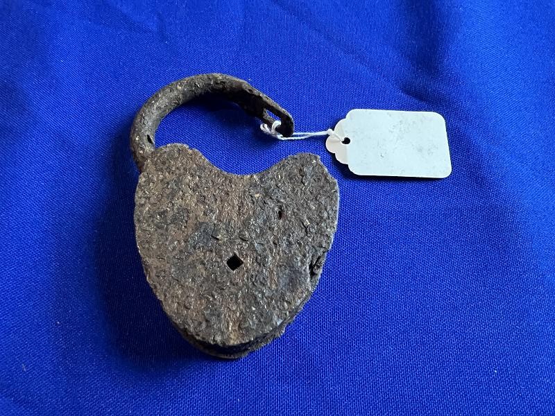 DUG CIVIL WAR ERA RAILROAD PADDLOCK RECOVERED RESACA CAMP