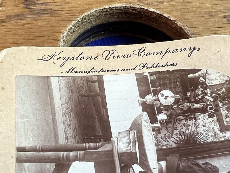 BLACK WOMEN STEREOVIEW CARD PHOTO BAKING APPLE PIES