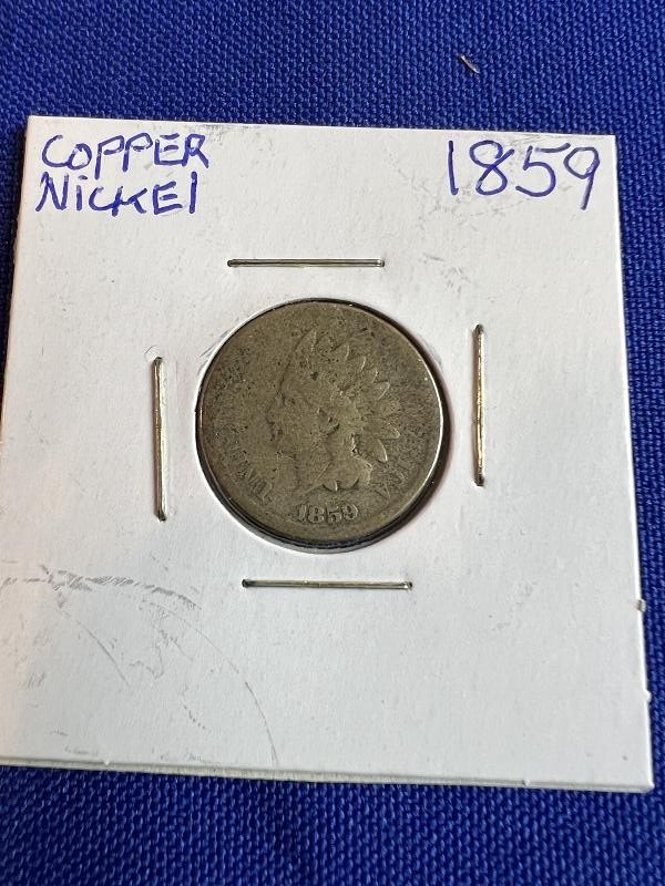 1859 US INDIAN HEAD COPPER NICKLE CENT