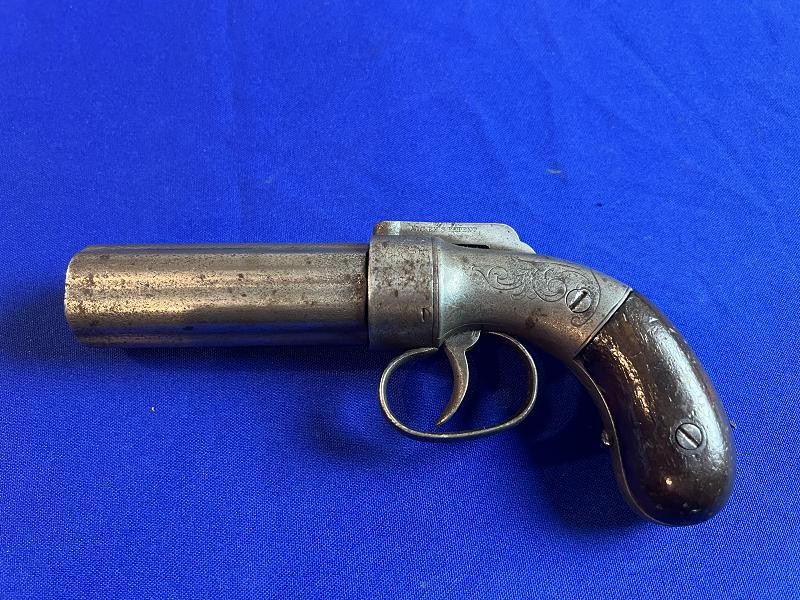 ALLEN & THURBER DOUBLE-ACTION BAR HAMMER PEPPERBOX REVOLVER