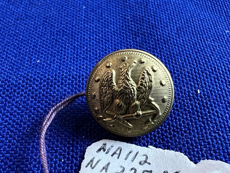 Civil War Era US Navy Officer Cuff Size Button NA227A27 Tice Book