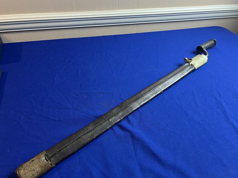 P1849 AUSTRIAN RIFLE SABRE BAYONET WITH SCABBARD