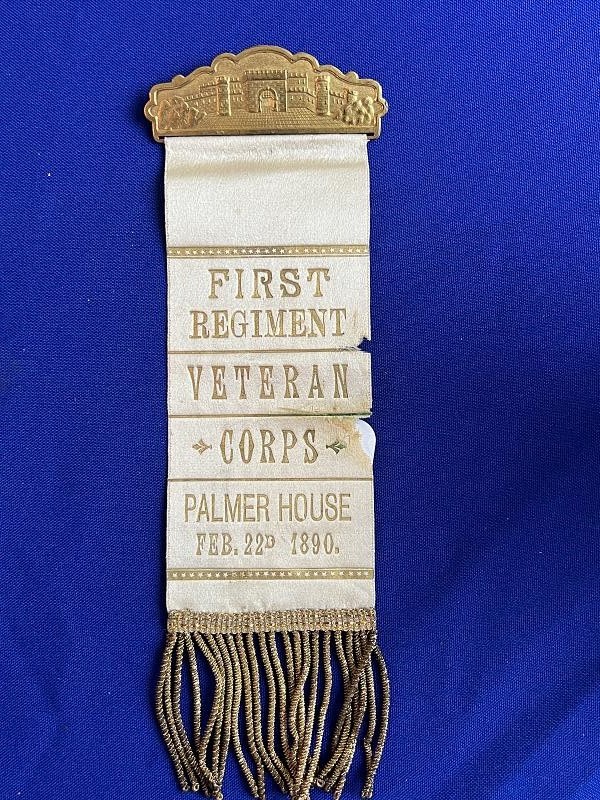1st Regiment Veteran Reserve Corps Palmer House 1890 Reunion Ribbon