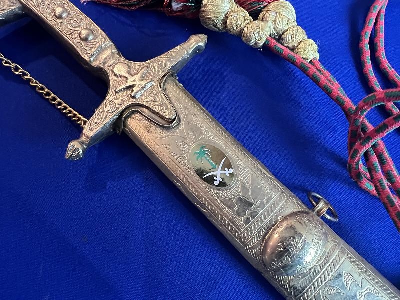 MIDDLE EAST GOLD PLATED WEDDING SWORD