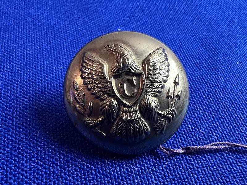 Civil War Non Dug Union Cavalry Eagle C Coat Button Extra Quality BM