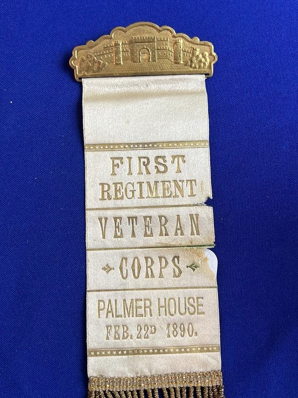 1st Regiment Veteran Reserve Corps Palmer House 1890 Reunion Ribbon