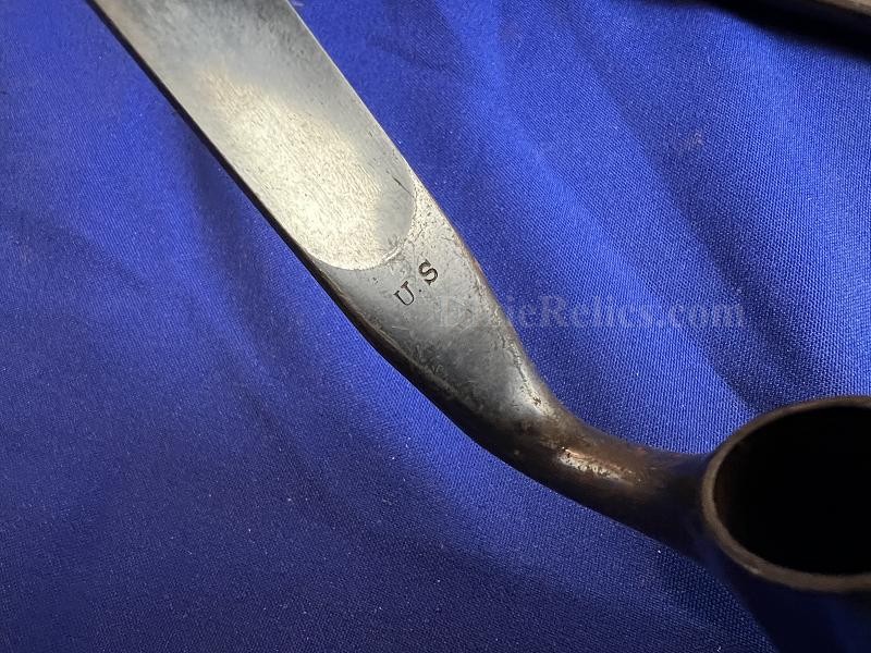 U.S. Model 1873 Springfield 45-70 Trapdoor Socket Bayonet Marked US With Scabbard
