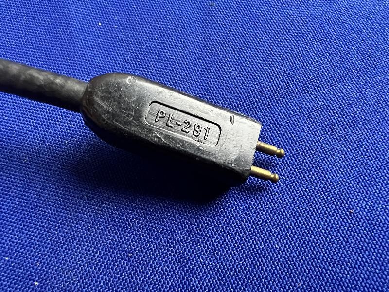 Vintage US Army WW2 Shure Brothers T-30-V PL-291 Throat Microphone