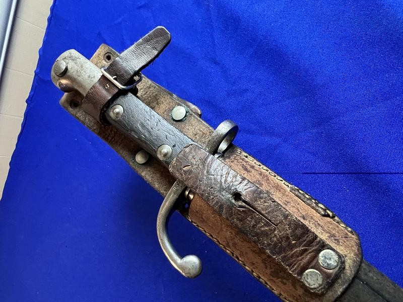 Suhl Bayonet Scabbard and Frog for Brazilian 1908 Mauser