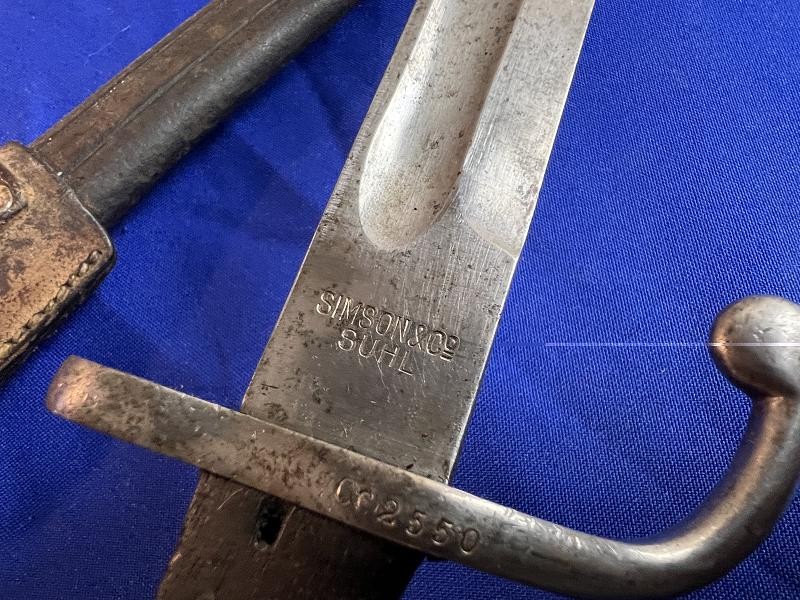 Suhl Bayonet Scabbard and Frog for Brazilian 1908 Mauser