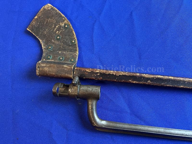 Swedish Model 1867 Bayonet for Rolling Block Rifle with Original Scabbard