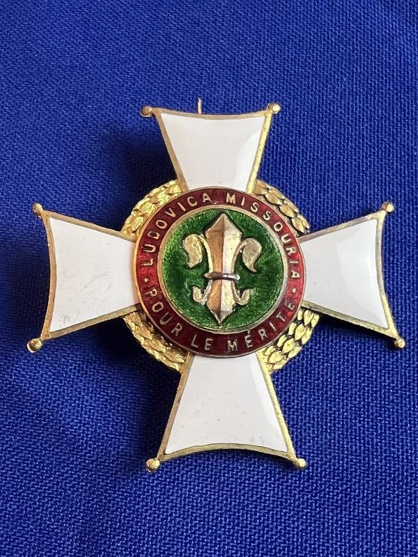 RARE ANTIQUE SCHLARAFFIA LUDOVICA MISSOURIA GERMAN ENAMEL MEDAL BADGE