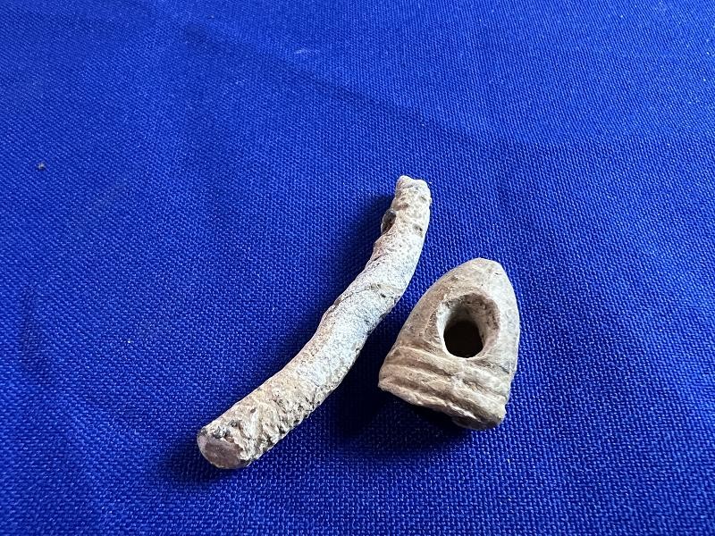 Civil War Dug Carved Lead Pencil with a Bullet Holder
