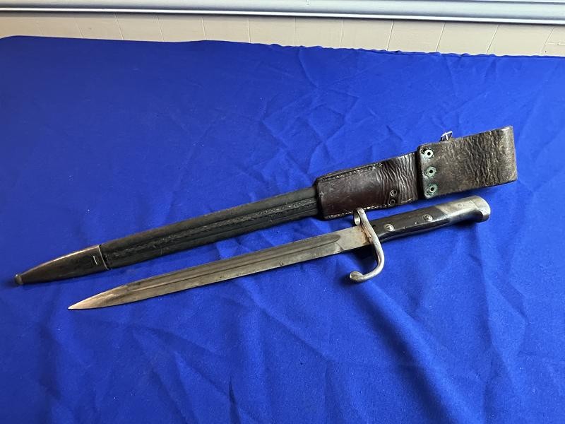 Suhl Bayonet Scabbard and Frog for Brazilian 1908 Mauser