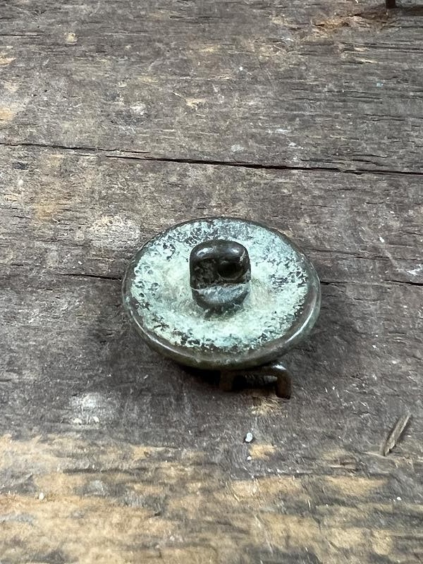 BEAUTIFUL DUG CIVIL WAR CONFEDERATE CAST I INFANTRYMAN'S COAT BUTTON
