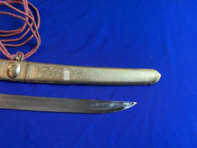 MIDDLE EAST GOLD PLATED WEDDING SWORD