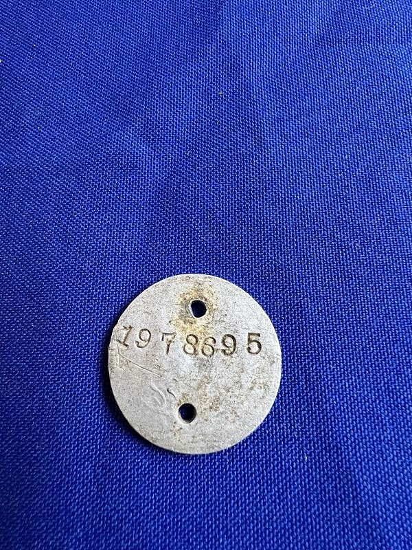 WWI WW1 ID U.S. SOLDIERS DOG TAG LESLIE BARBER TRANSPORTATION SERVICE