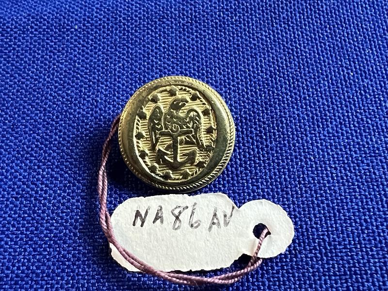 1830's US Navy Officer Cuff Size Button Warranted BM NA86AV Alberts Book