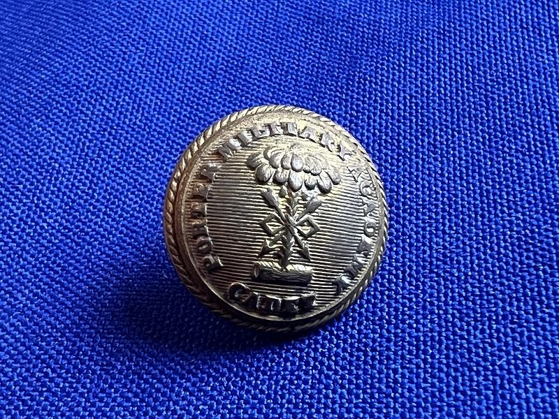 PORTER MILITARY ACADEMY CADET SOUTH CAROLINA BRASS UNIFORM CUFF BUTTON JACOB REED SONS BM