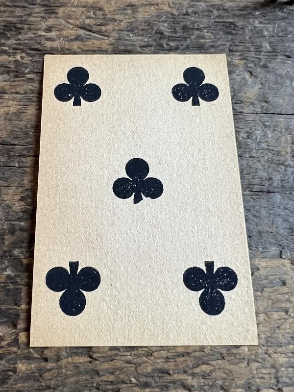 CIVIL WAR ERA POKER PLAYING CARD