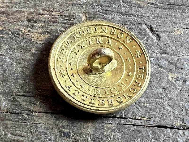 PROVIDENCE HORSE GUARDS COAT BUTTON, RI27A 1840s ROBINSON BM