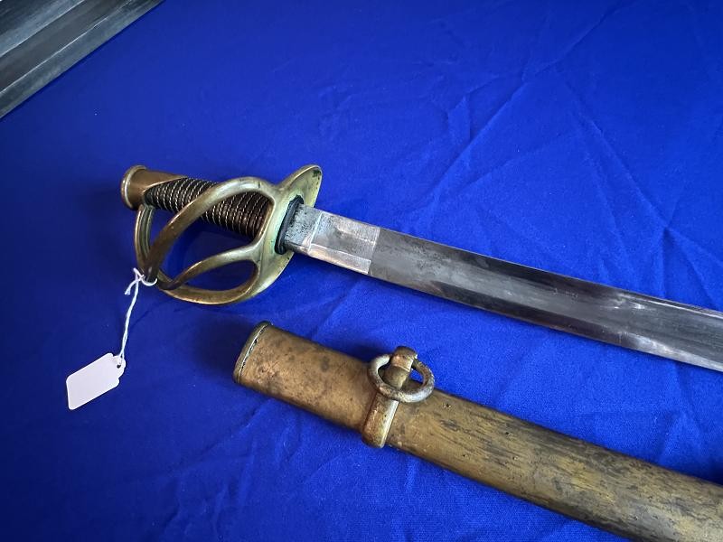 Rare Dated 1851 U.S. Model 1840 Ames Heavy Cavalry Saber Sword & Scabbard