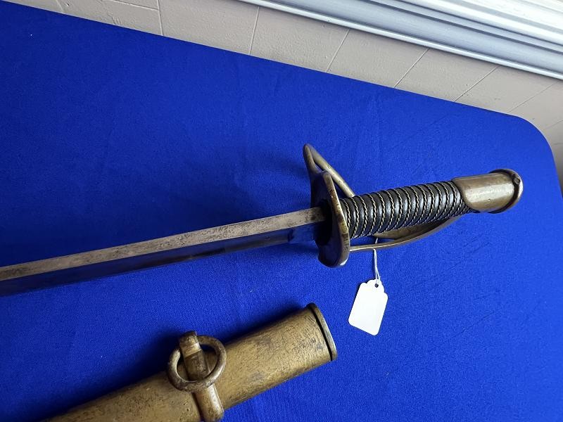Rare Dated 1851 U.S. Model 1840 Ames Heavy Cavalry Saber Sword & Scabbard