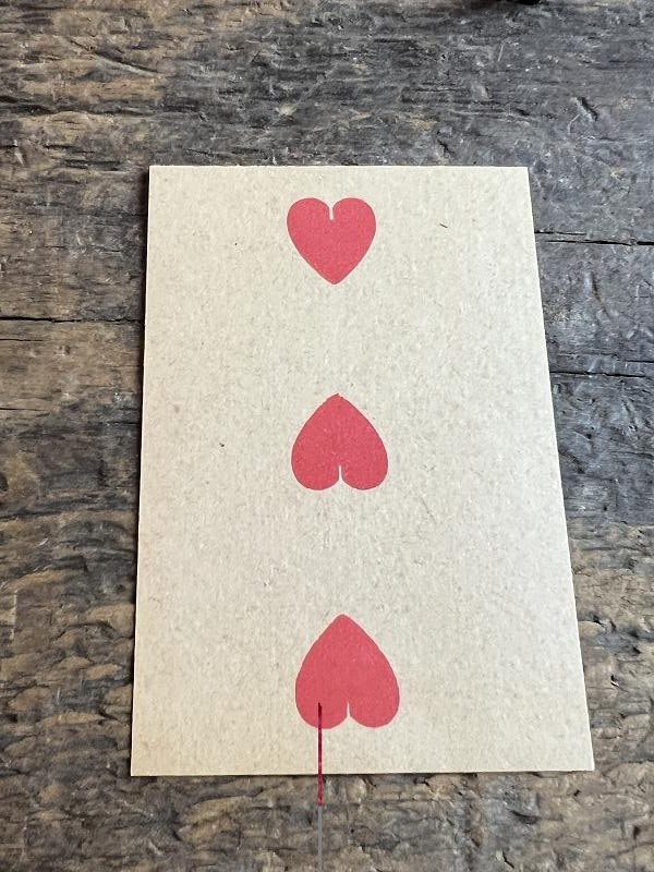 CIVIL WAR ERA POKER PLAYING CARD