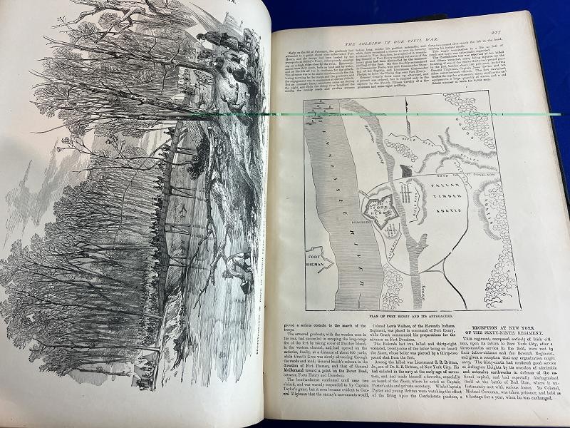 1895 FRANK LESLIES THE SOLDIER IN OUR CIVIL WAR TWO VOLUME BOOK SET