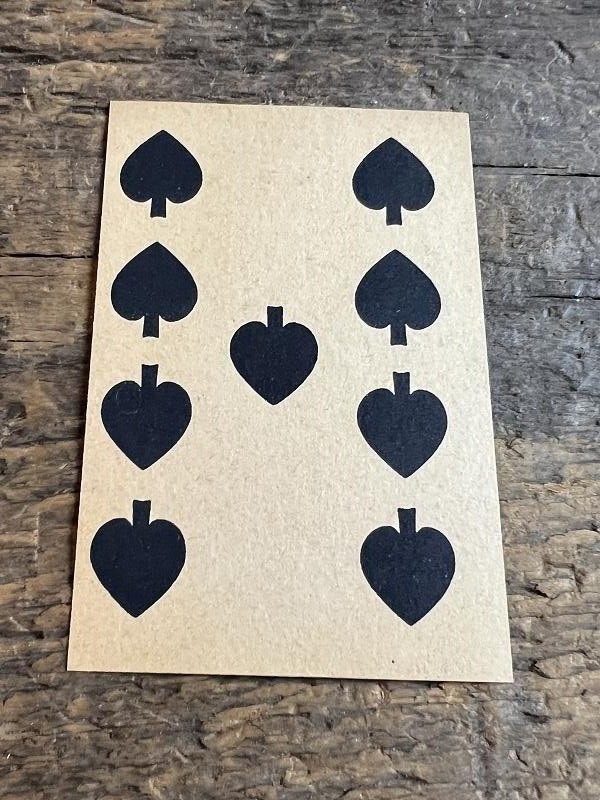 CIVIL WAR ERA POKER PLAYING CARD