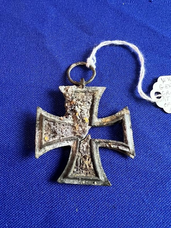 Dug Battle of the Bulge WWII German Medal Iron Cross 2nd Class