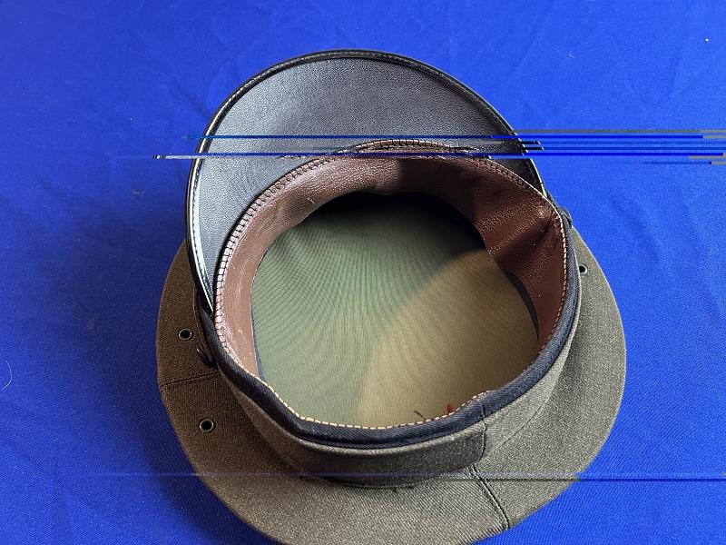 WW2 USMC VISOR CAP DATED 1944 MADE BY GD CAUTHON
