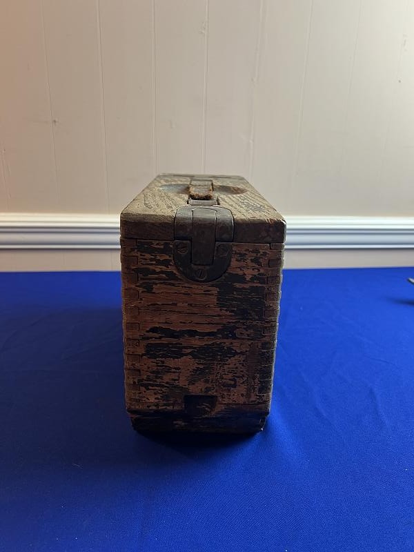 Original WW1 US Browning 30-06 Wood Ammo Box