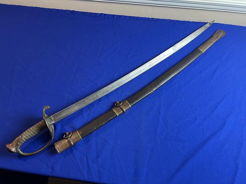 US MODEL 1850 FOOT OFFICERS SWORD BY C ROBY CO