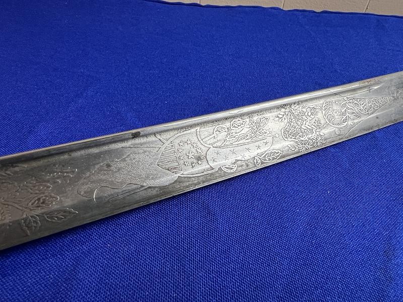 US MODEL 1850 FOOT OFFICERS SWORD BY C ROBY CO