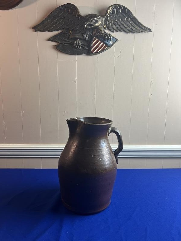 1700-1800 Extra Large Salt-Glazed Stoneware Pitcher Jug