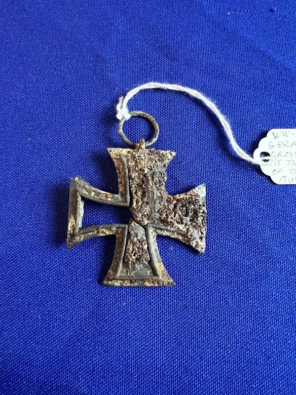 Dug Battle of the Bulge WWII German Medal Iron Cross 2nd Class