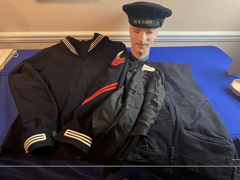 WW2 US NAVY JUMPER WITH PANTS UNIFORM WITH DRAGOON LIBERTY CUFFS