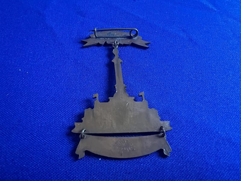 BADGE FOR 1901 GAR REUNION IN CLEVELAND 35th ENCAMPMENT