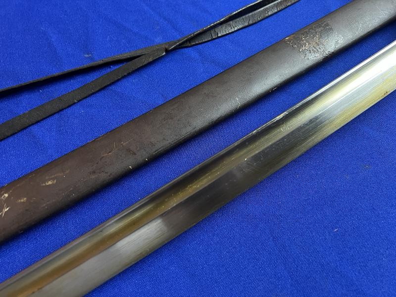 Japanese WW2, Cavalry Otsu Pattern Type 32 Sword + Scabbard