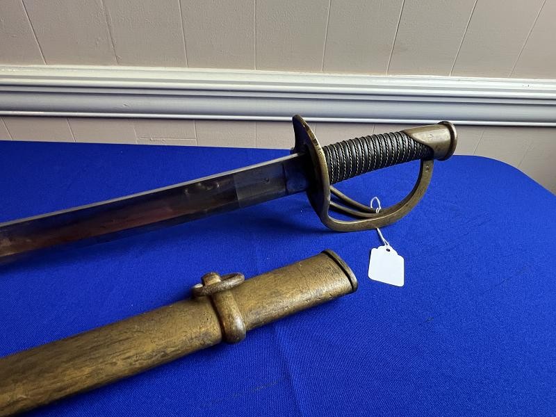 Rare Dated 1851 U.S. Model 1840 Ames Heavy Cavalry Saber Sword & Scabbard