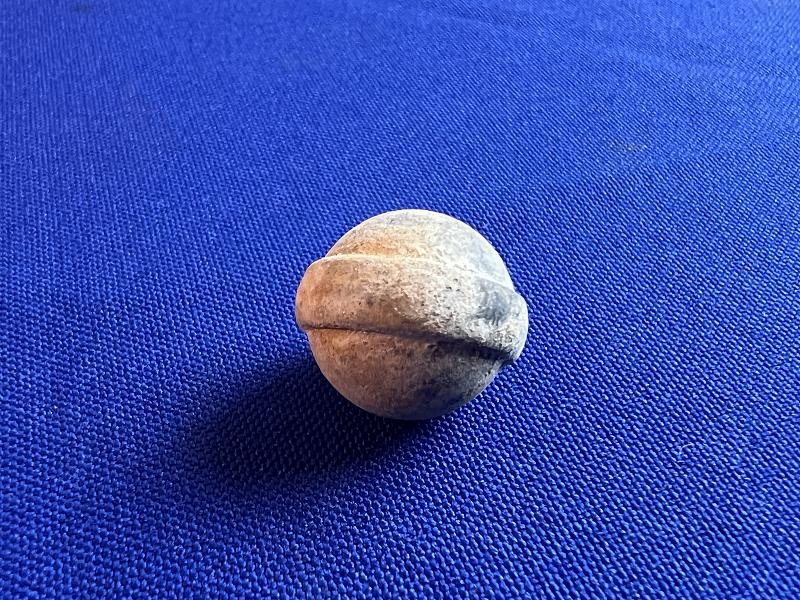 RARE BELTED TWO GROOVE BRUNSWICK RIFLE BULLET DUG CIVIL WAR RELIC