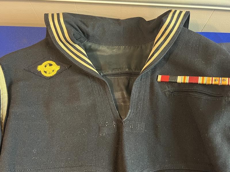 WW2 US NAVY JUMPER WITH PANTS RUPTRURED DUCK WITH BARS UNIFORM