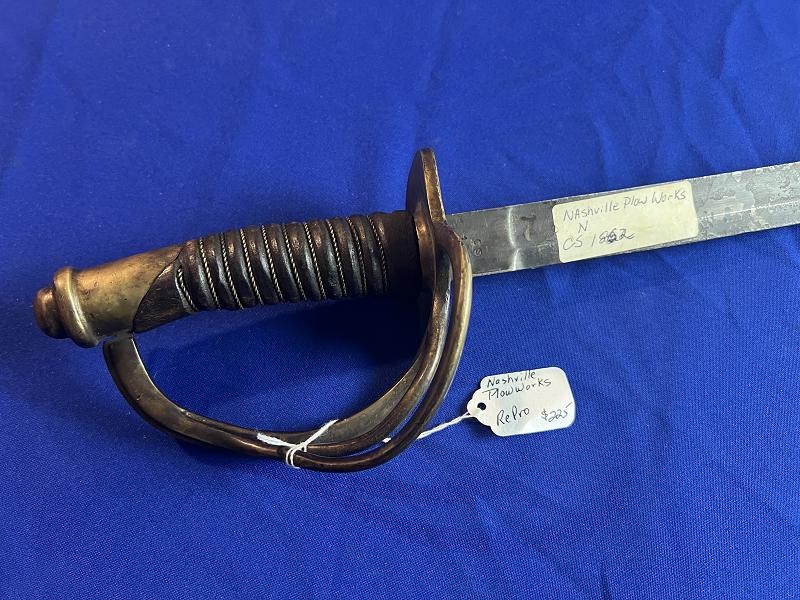NASHVILLE PLOW WORKS REPLICA CAVALRY SWORD